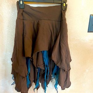 Zizzy Fay Handmade pixie style skirt layered never worn